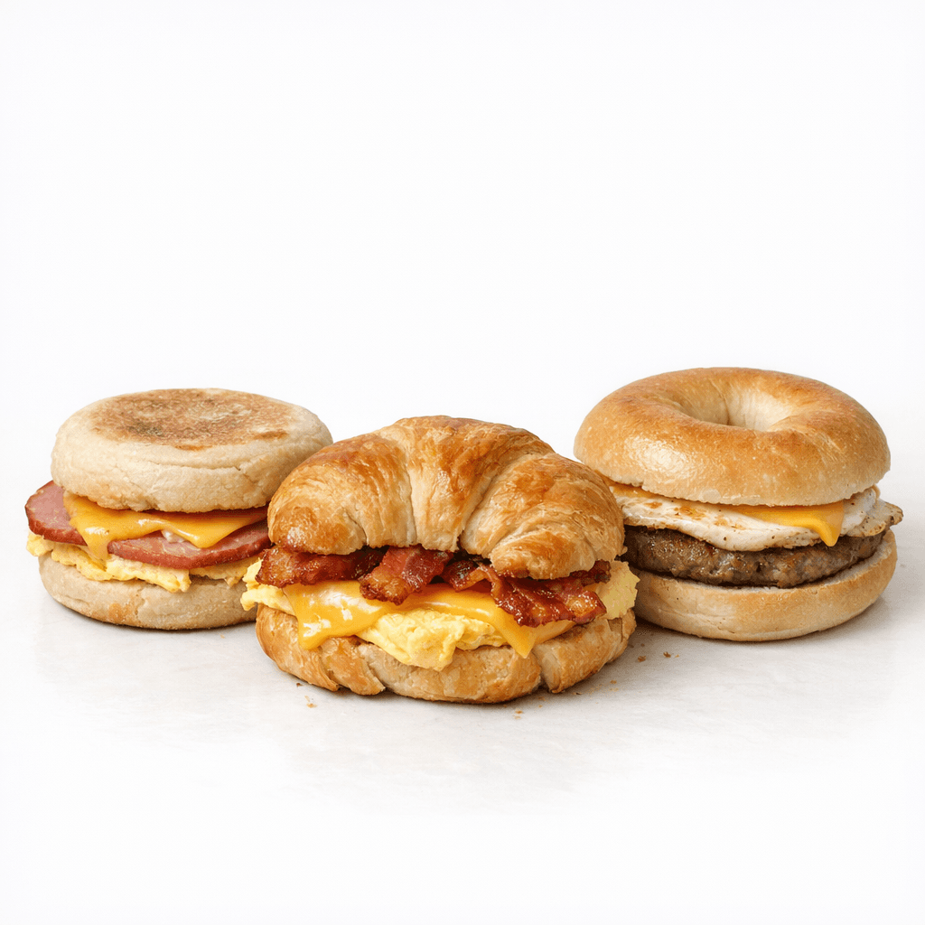 Assorted Breakfast Sandwiches