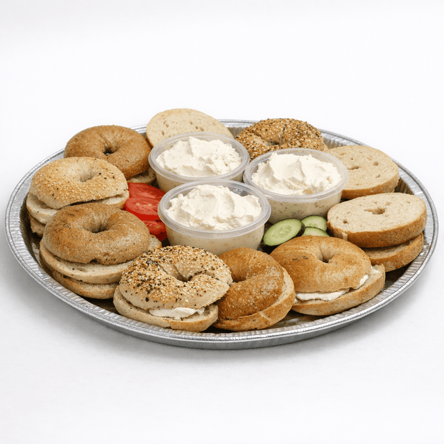 Bagels with Cream Cheese Platter