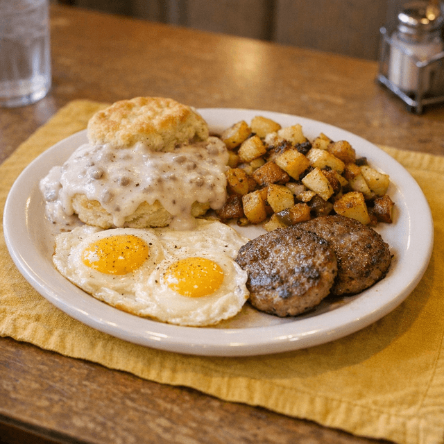 Eggs w/ Biscuit and Gravy